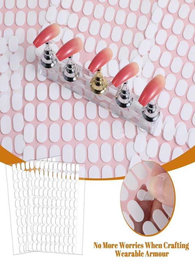 HaiFafafaing 1200 PCS Double Sided Tape for Nail Display, Nail Stand Sticky Tabs, Nano Adhesive, White Transparent - Image 5